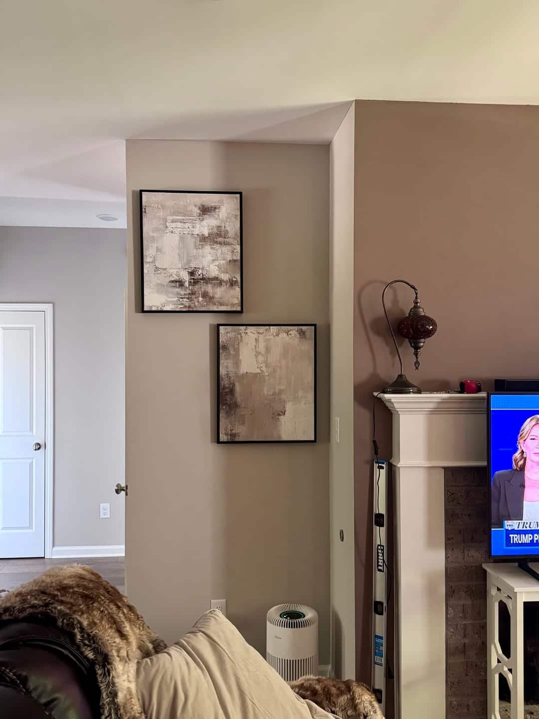 Artwork as the final piece in a newly decorated room