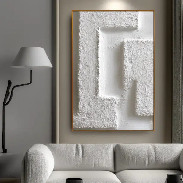 Textured Painting Showcasing Tactile Surface