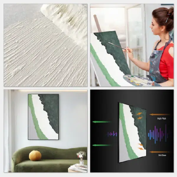 Acoustic Art: Textured Painting Absorbing Sound