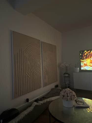 A well-packaged artwork upon arrival