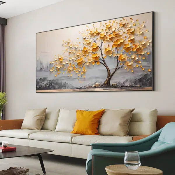 Original Art as a Living Room Focal Point