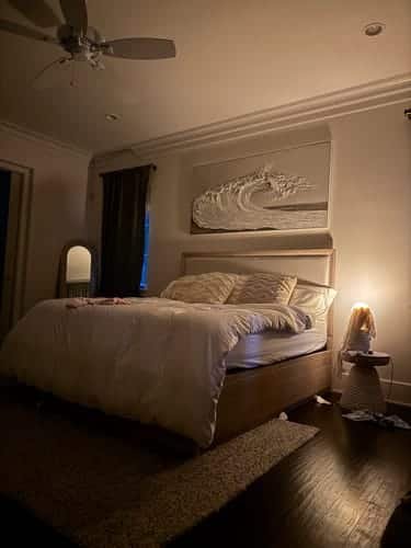 A painting that perfectly matches the customer's home decor