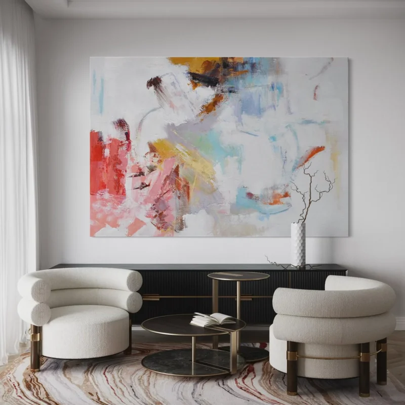 Colorful Textured Abstract Painting