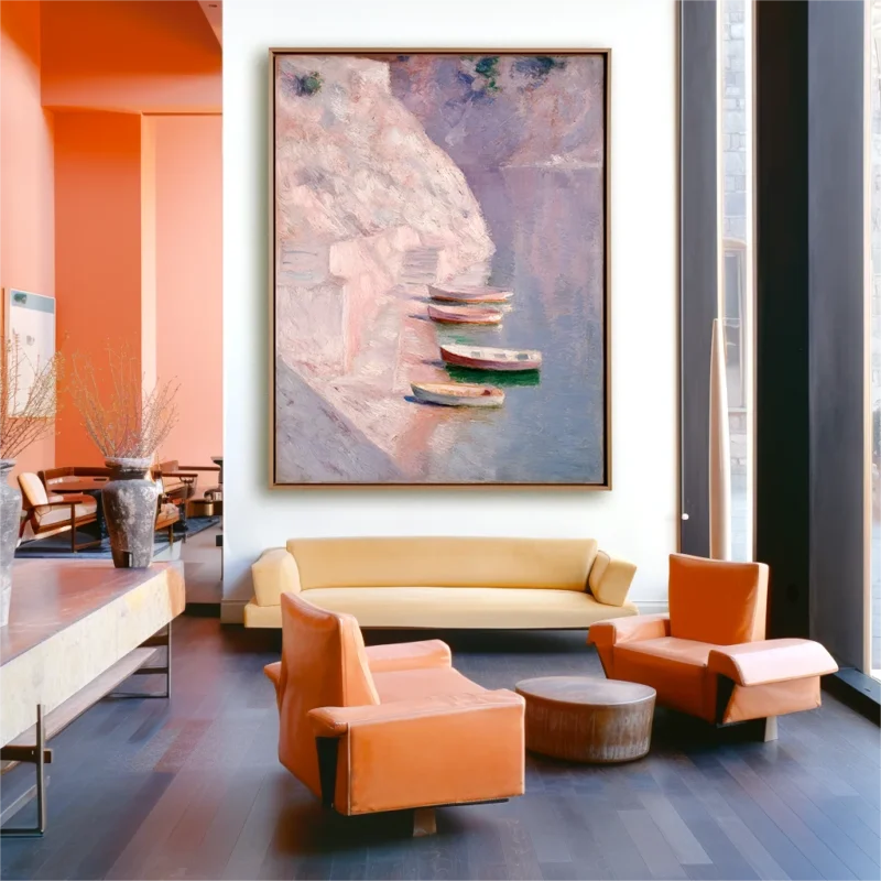 Oversized Art in Open Loft Space