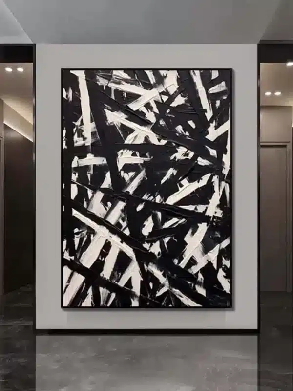 Acoustic art panels in modern open plan office