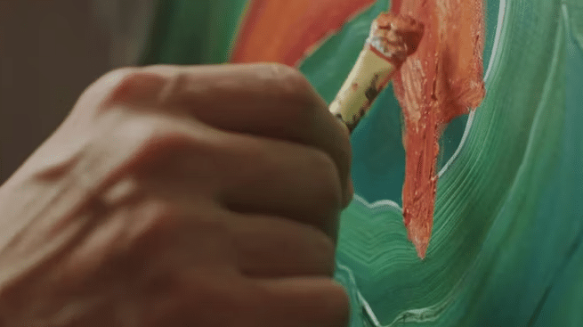 Hand painted textured art quality assurance process